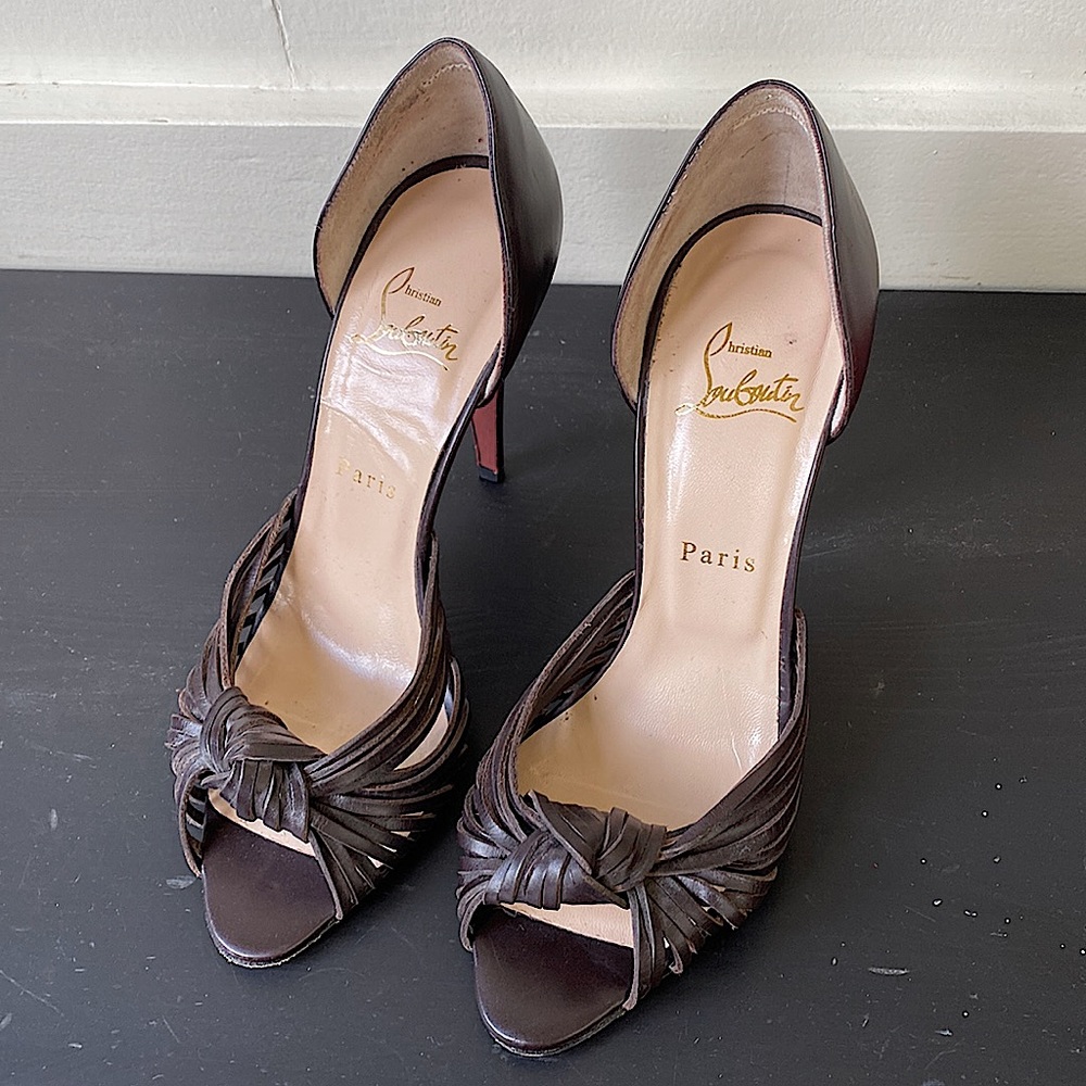 Christian Louboutin Brown D’Orsay Heel size 39